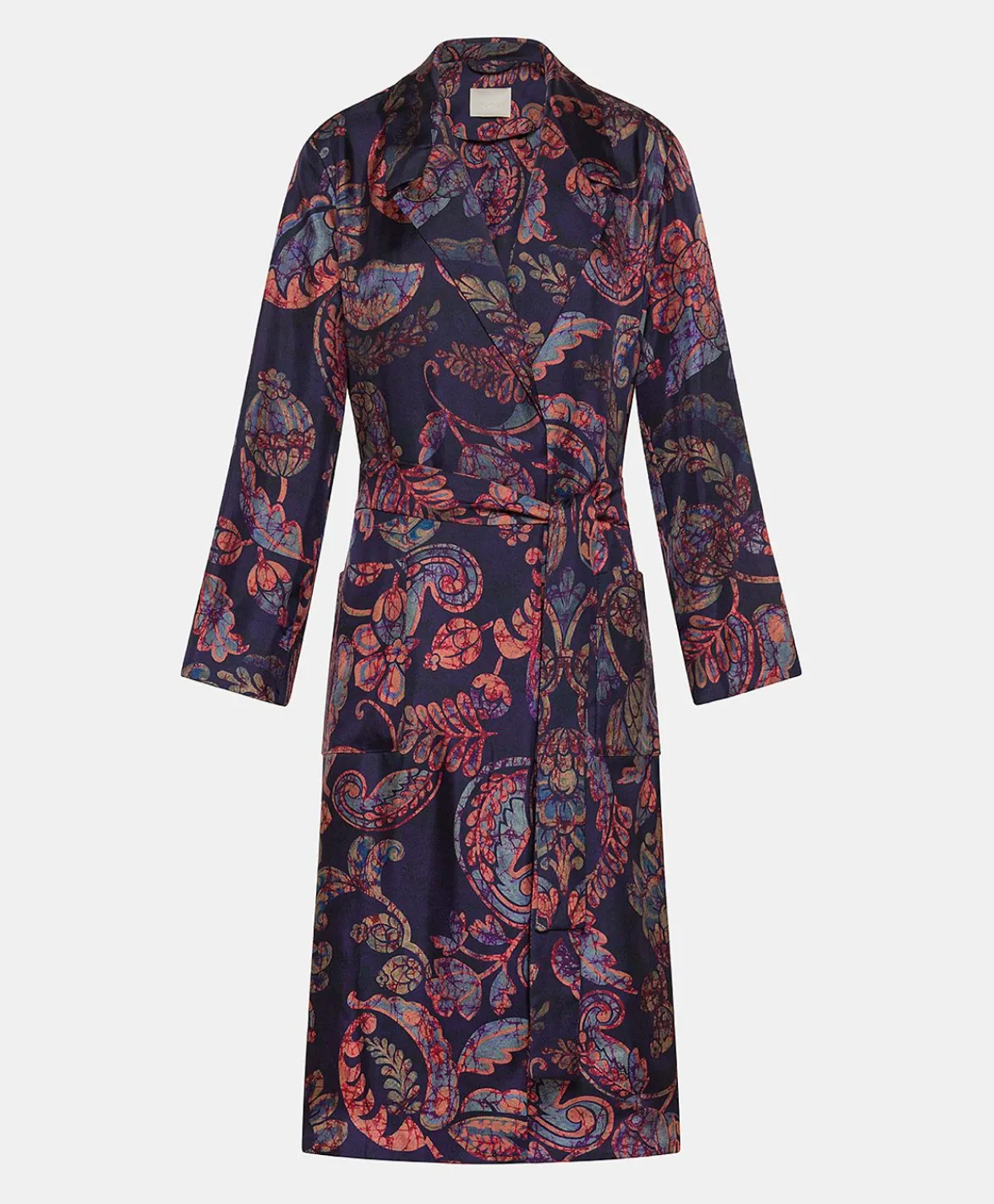 Bados Trench-Coat En Serge De Soie - Multicolore Bleu Nuit Femmes Trenchs Et Manteaux