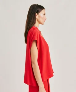 Best Blouse Curacao En Acetate De Soie - Azalee Femmes Chemisiers Et Chemises