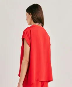 Best Blouse Curacao En Acetate De Soie - Azalee Femmes Chemisiers Et Chemises