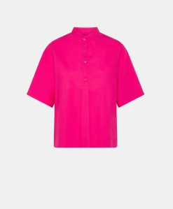 Hot Blouse En Popeline Mialli - Fuchsia Femmes Chemisiers Et Chemises
