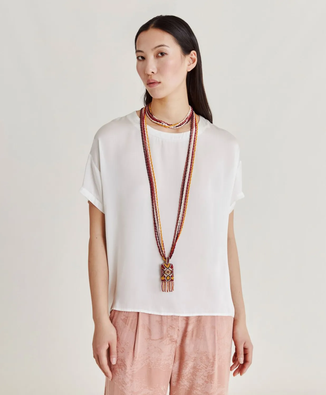 Online Blouse En Soie Et Acetate De Curacao - Creme Femmes Costumes Et Costumes