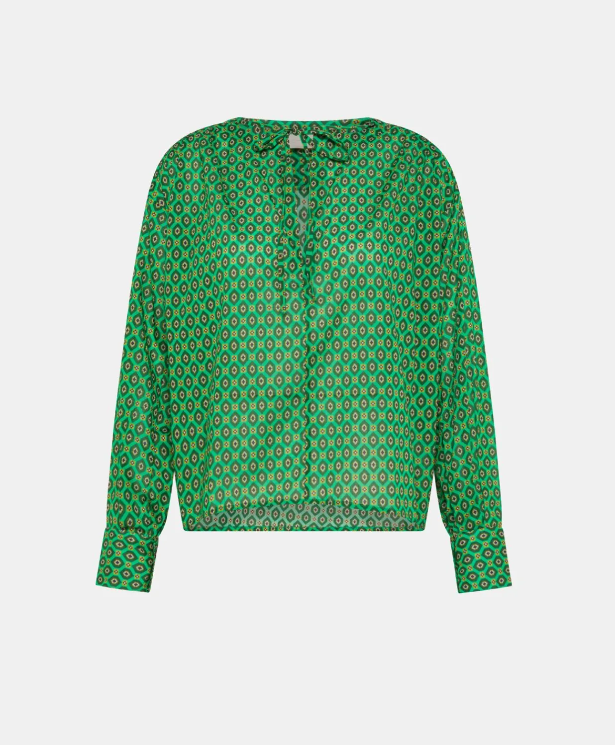 Blouse Gypsofilia En Voile De Coton Imprime - Emeraude Femmes Chemisiers Et Chemises