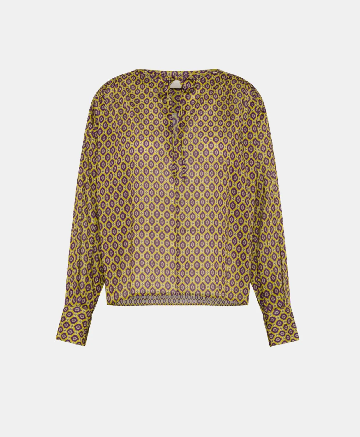 Best Blouse Gypsophile En Voile De Coton Imprime - Petrole Femmes Chemisiers Et Chemises