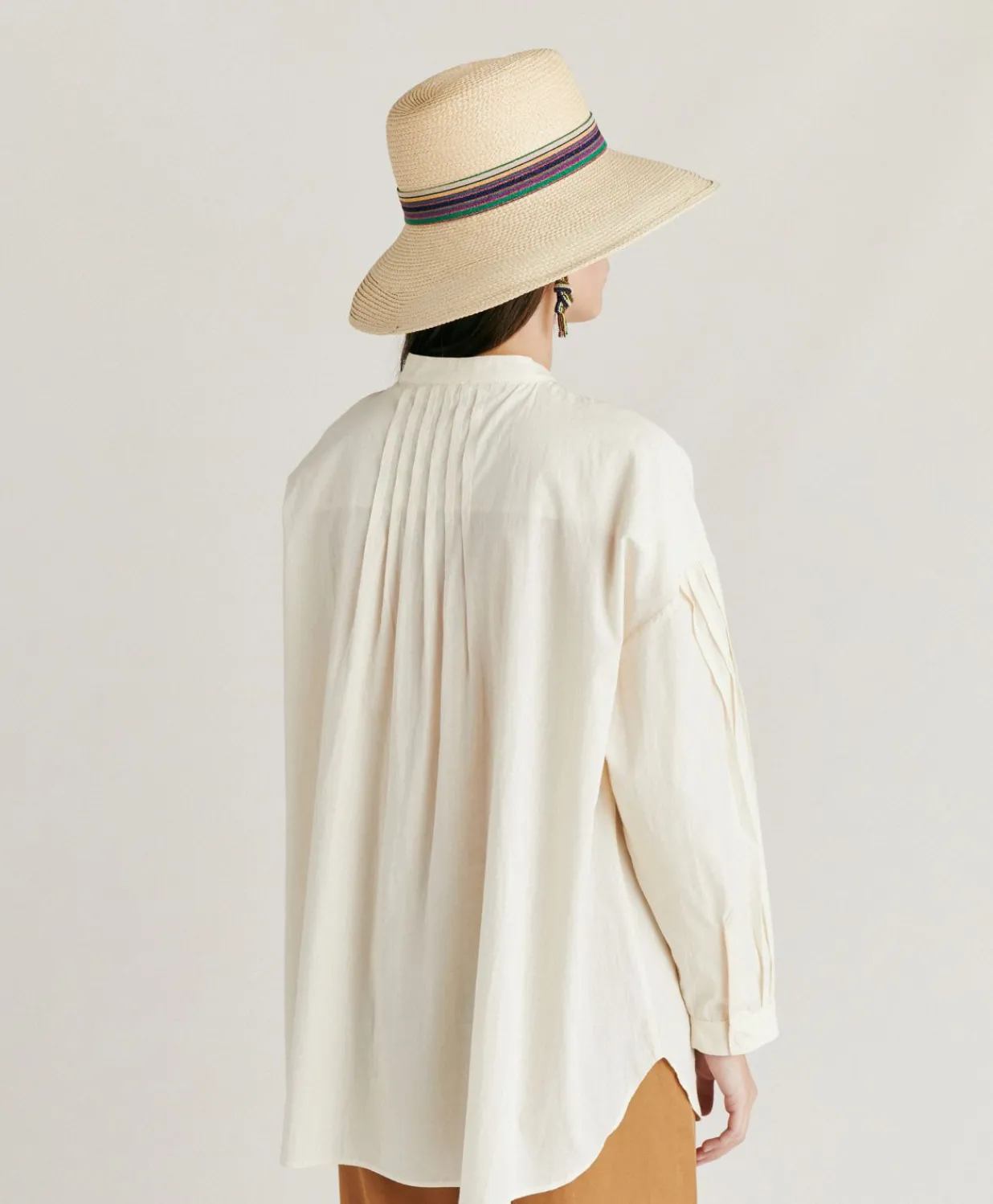 Outlet Blouse Raphael En Voile De Coton Brode - Creme Femmes Chemisiers Et Chemises
