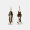 Online Boucles D'Oreilles Avec Perles Zimmari - Cacao Multicolore Femmes Bijoux