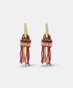 New Boucles D'Oreilles Avec Perles Zimmari - Multicolore Brule Femmes Bijoux