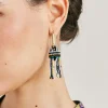 Boucles D'Oreilles Zimmari Avec Perles - Vert Multicolore Femmes Bijoux
