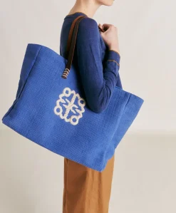 Sale Cabas Paraguan En Toile Avec Broderie - Bluette Femmes Sacs Et Pochettes
