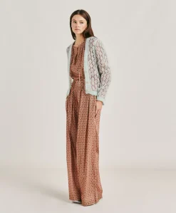 Discount Cardigan Altea En Mohair Doux - Turquoise Femmes Tricots