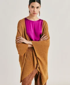 Cardigan Divina Perlata Lurex - Caramel Femmes Tricots
