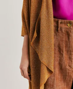 Cardigan Divina Perlata Lurex - Caramel Femmes Tricots