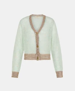 Best Cardigan Dream En Mohair Doux - Turquoise Femmes Tricots