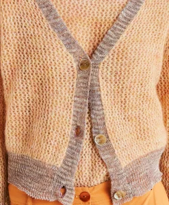 Online Cardigan Dream En Mohair Doux - Orange Femmes Tricots