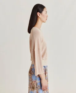 Clearance Cardigan Lurex Perle Fresno - Poudre Femmes Tricots