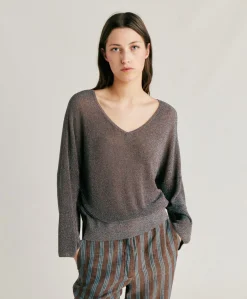 Clearance Cardigan Lurex Perle Fresno - Ecorce Femmes Tricots