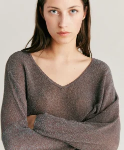 Clearance Cardigan Lurex Perle Fresno - Ecorce Femmes Tricots