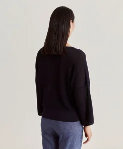 Outlet Cardigan Lurex Perle Fresno - Bleu Nuit Femmes Tricots