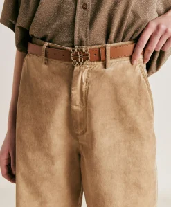 Best Ceinture Bienvenu En Cuir Nappa - Brandy Femmes Ceintures
