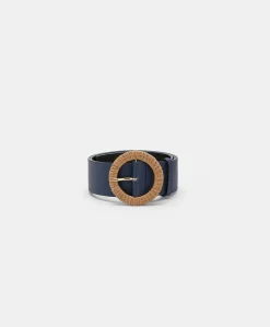 Clearance Ceinture En Cuir Adah - Bleu Femmes Ceintures