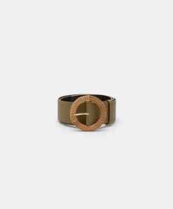 Best Ceinture En Cuir Adah - Olive Femmes Ceintures