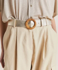 Online Ceinture En Cuir Adah - Or Clair Femmes Ceintures