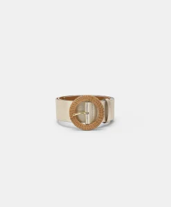 Online Ceinture En Cuir Adah - Or Clair Femmes Ceintures