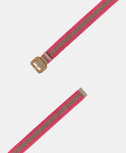 Outlet Ceinture Malika Avec Boucle En Raphia - Sable/Rose Femmes Ceintures