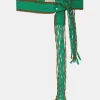 Ceinture Millor Avec Franges - Emeraude/Cigare Femmes Ceintures