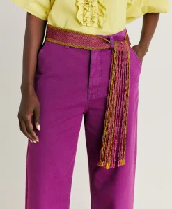 Online Ceinture Millor Avec Frange - Cyclamen/Lime Femmes Ceintures