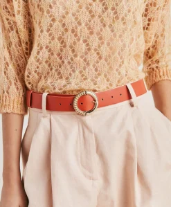 Best Ceinture Montoya En Cuir Nappa - Papaye Femmes Ceintures