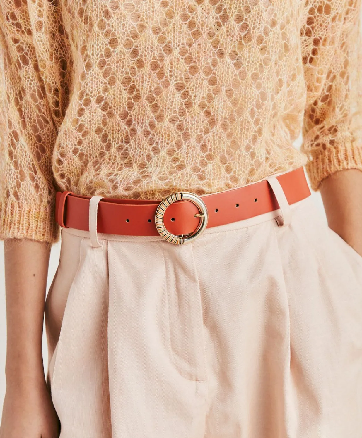Best Ceinture Montoya En Cuir Nappa - Papaye Femmes Ceintures
