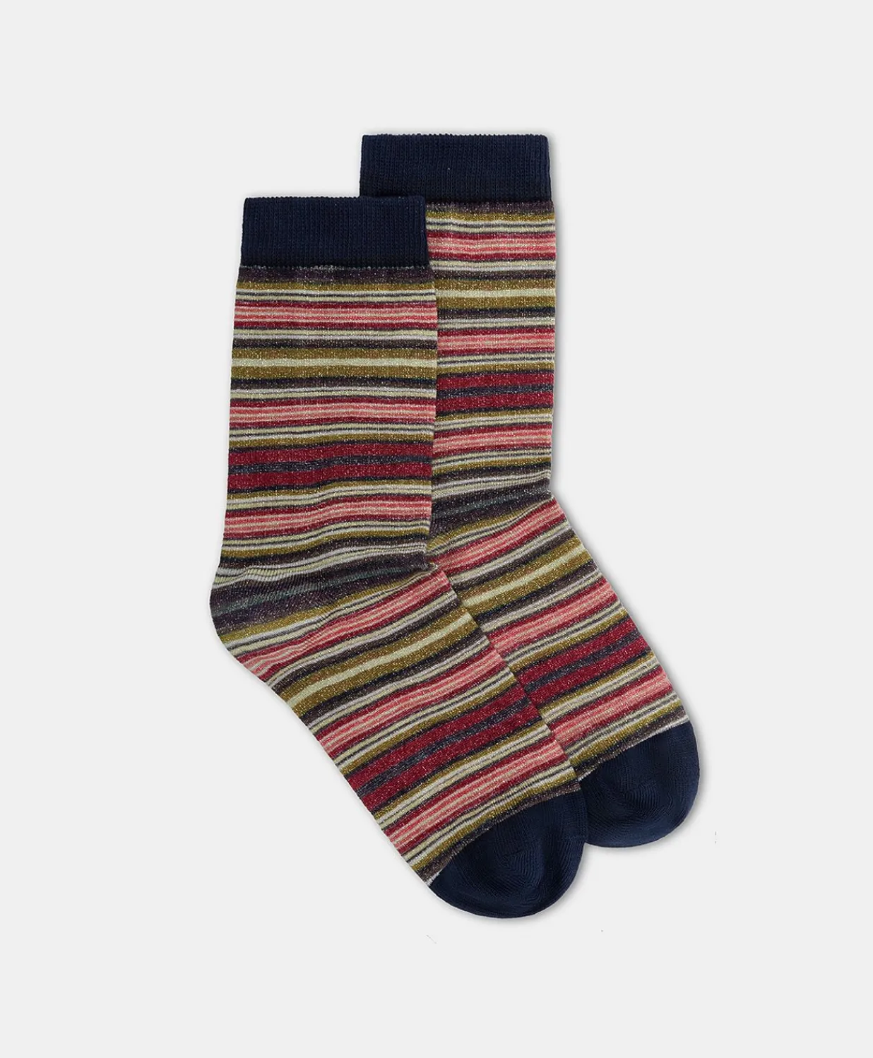 New Chaussettes Imprimees Paraiso - Vert Multicolore Femmes Chaussettes