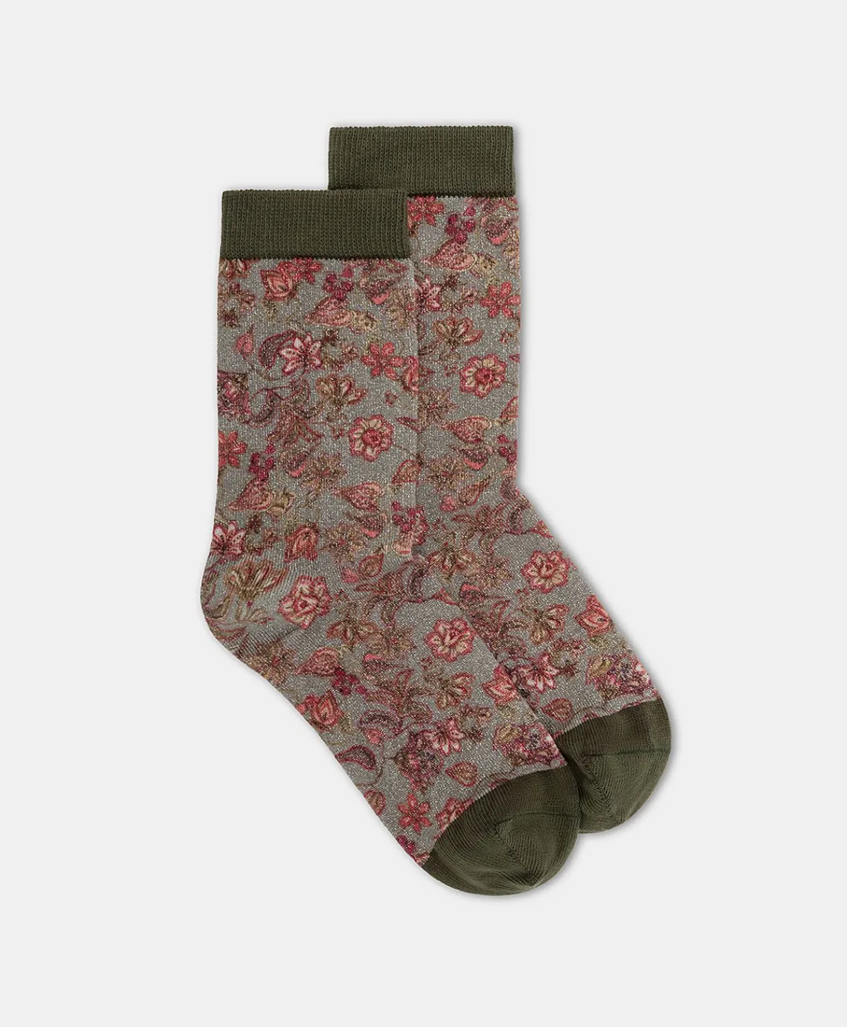 Hot Chaussettes Imprimees Paraiso - Armee Multicolore Femmes Chaussettes