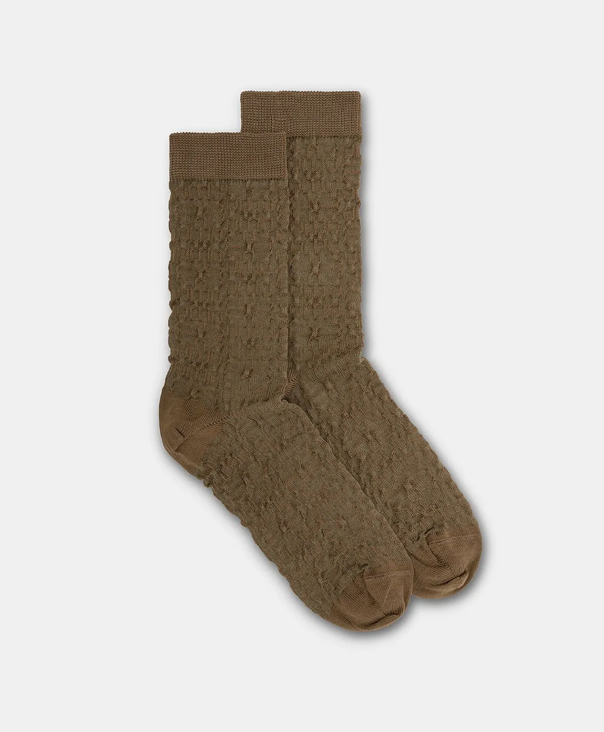 Hot Chaussettes Sal Avec Logo Jacquard - Taupe Femmes Chaussettes