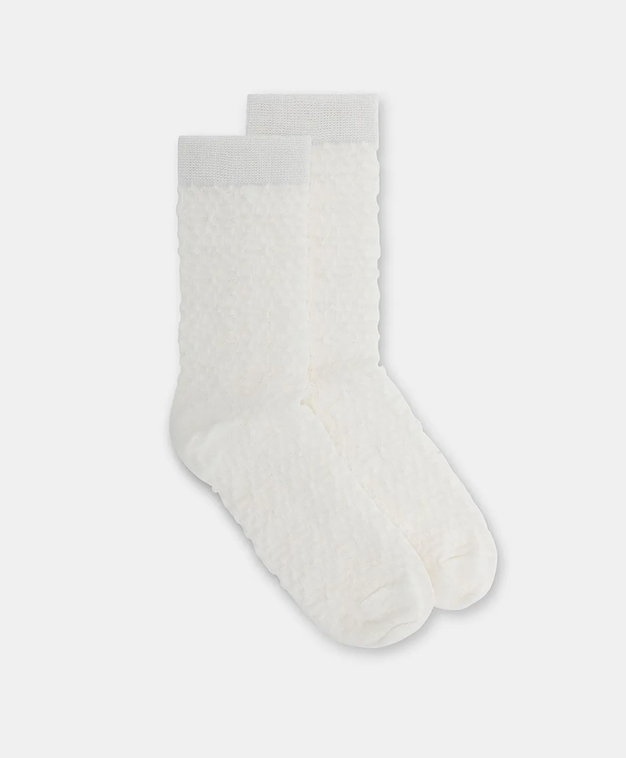Online Chaussettes Sal Avec Logo Jacquard - Blanc Femmes Chaussettes