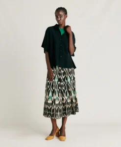 Online Chemise Brooklyn En Acetate De Soie - Noir Femmes Chemisiers Et Chemises