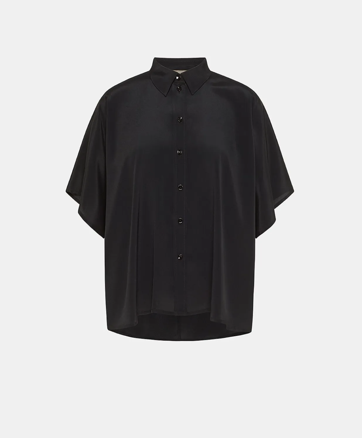 Online Chemise Brooklyn En Acetate De Soie - Noir Femmes Chemisiers Et Chemises