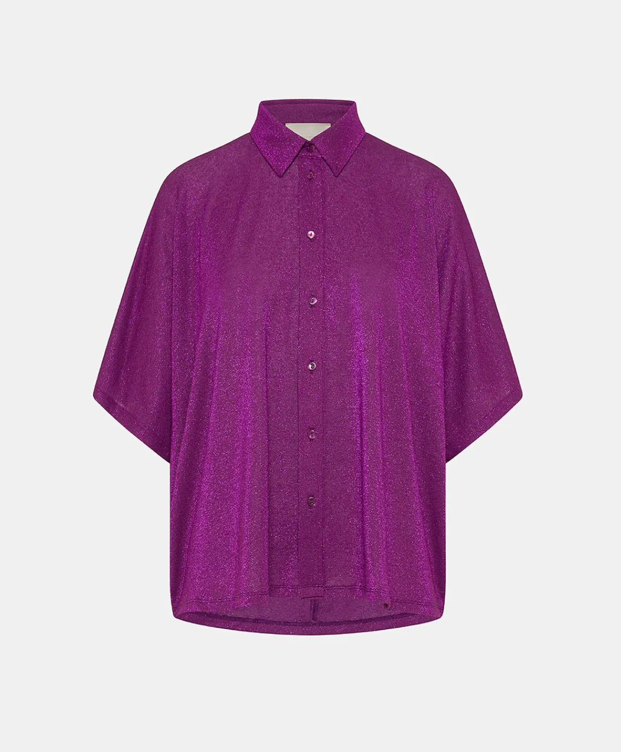 Chemise Brooklyn En Jersey Lurex - Cyclamen Femmes Chemisiers Et Chemises