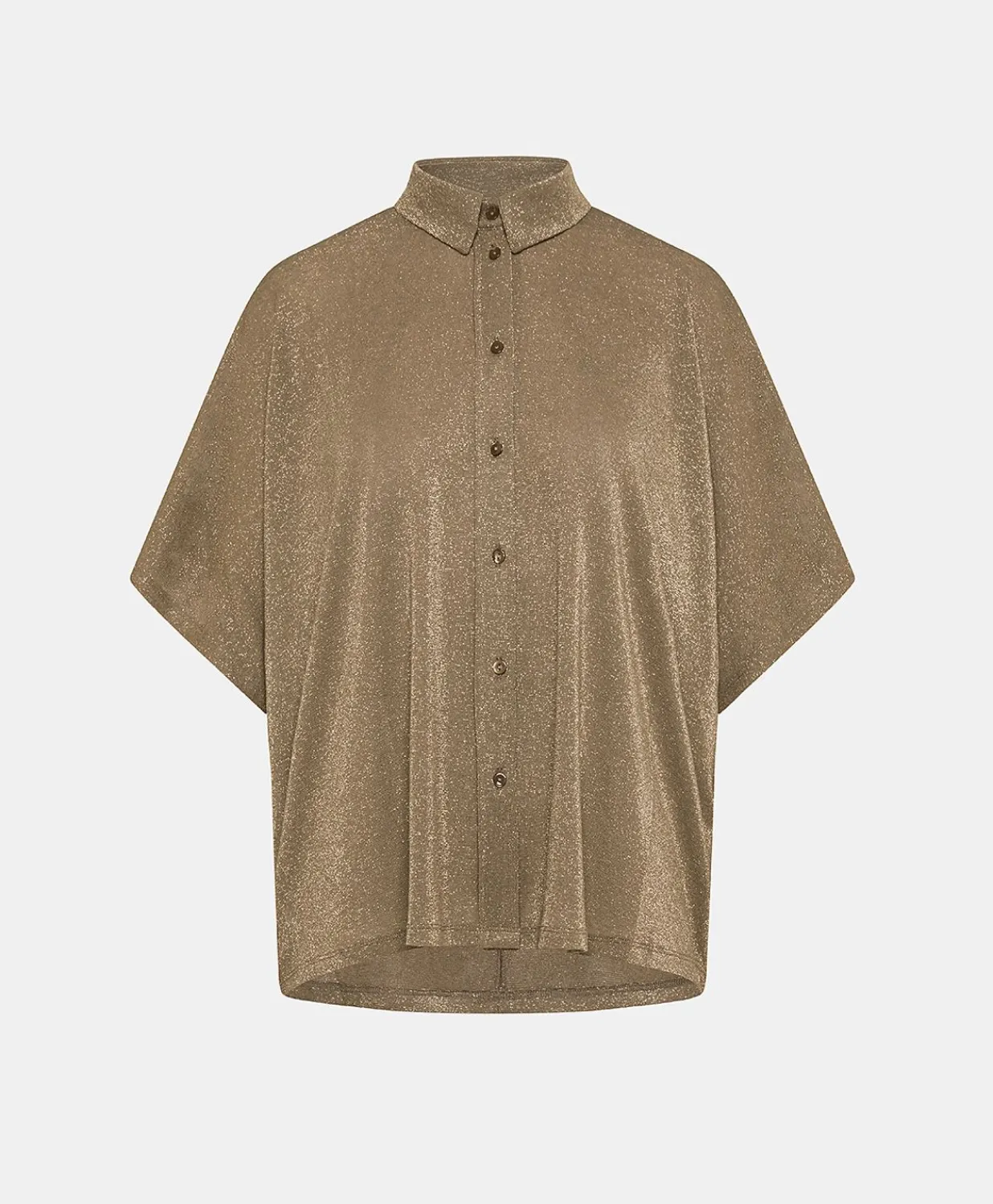 Chemise Brooklyn En Jersey Lurex - Boue Femmes Chemisiers Et Chemises