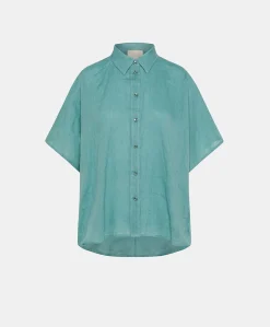 Discount Chemise En Lin Elafonissi - Ceruleen Femmes Chemisiers Et Chemises