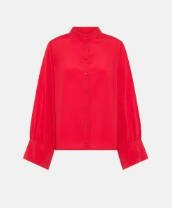 Online Chemise Franklin En Acetate De Soie - Azalee Femmes Chemisiers Et Chemises