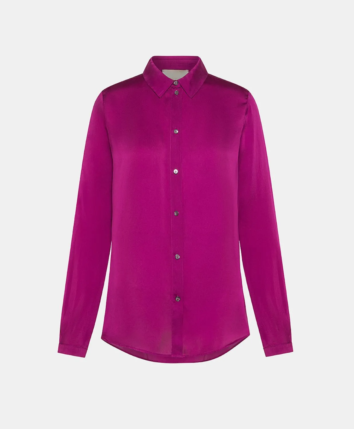 Chemise Meudon En Soie Unie - Cyclamen Femmes Chemisiers Et Chemises