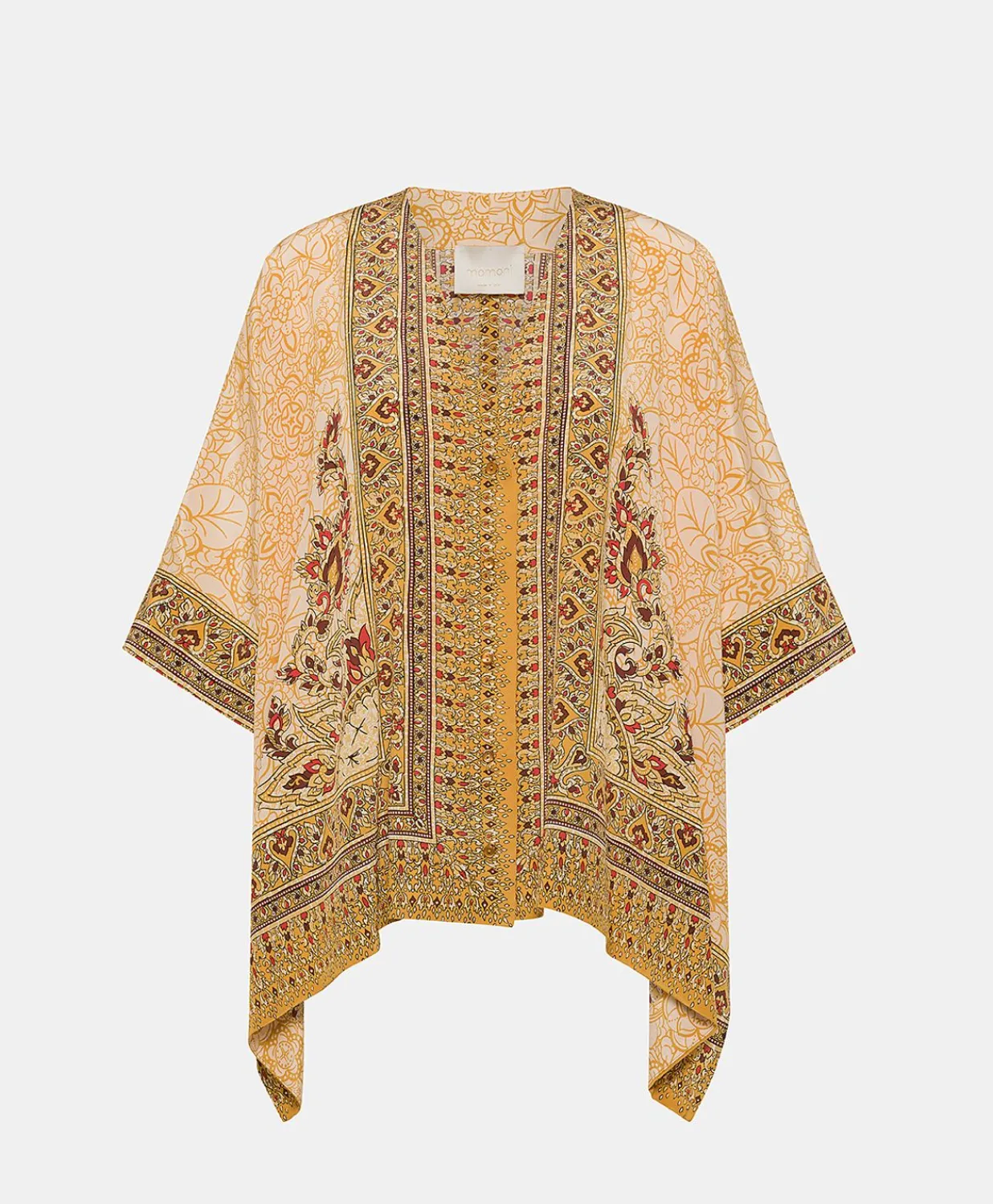 Chemise Ray Crepe De Chine - Brule/Multicolore Femmes Chemisiers Et Chemises
