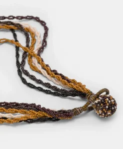 Collier Rubiela Avec Perles - Cacao Multicolore Femmes Bijoux