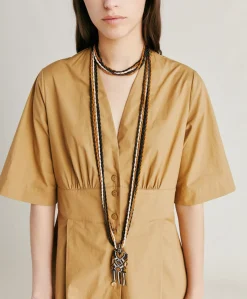 Best Collier Vidrier Avec Perles - Cacao Multicolore Femmes Bijoux