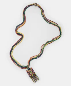 New Collier Vidrier Avec Perles - Vert/Multicolore Femmes Bijoux