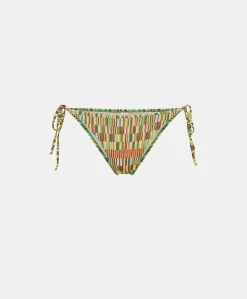 Clearance Costume Slip Malene - Tabac Multicolore Femmes Maillots De Bain