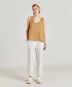 Outlet Haut Mola En Lin - Sable Femmes T-Shirts Et Hauts