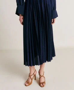 Best Jupe Emi En Jersey Lurex - Bleute Femmes Jupes