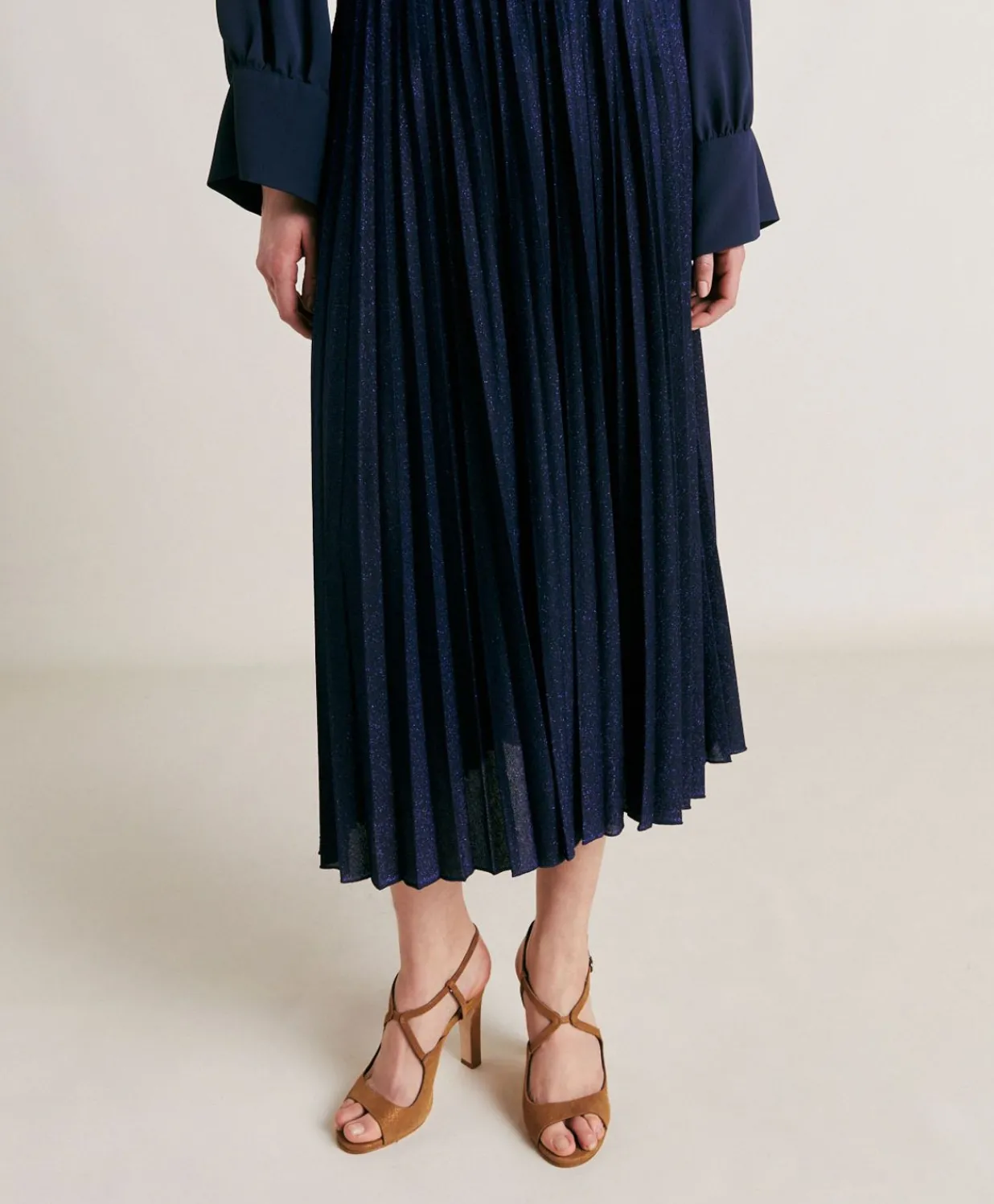 Best Jupe Emi En Jersey Lurex - Bleute Femmes Jupes